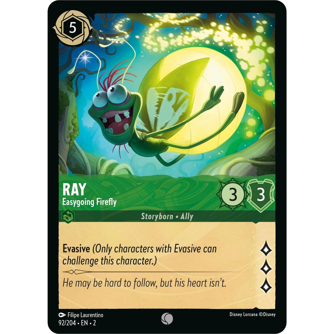 Ravensburger Ray - Easygoing Firefly (92/204) (Rise of the Floodborn) by LAB7 Malta, Europe