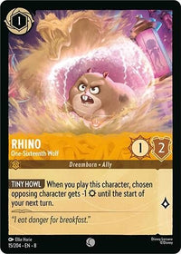 Ravensburger Rhino - One - Sixteenth Wolf (15/204) (Reign of Jafar) by LAB7 Malta, Europe