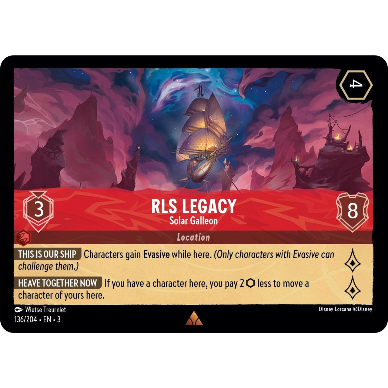 Ravensburger RLS Legacy - Solar Galleon (136/204) (Into the Inklands) by LAB7 Malta, Europe