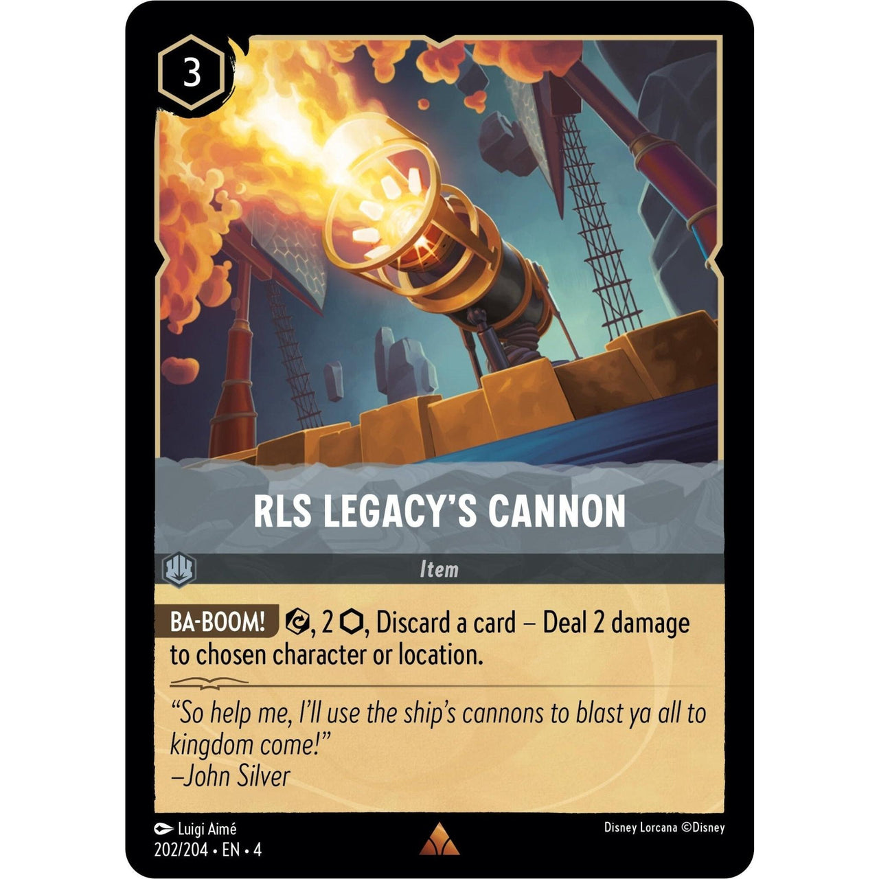 Ravensburger RLS Legacy's Cannon (202/204) (Ursula's Return) by LAB7 Malta, Europe
