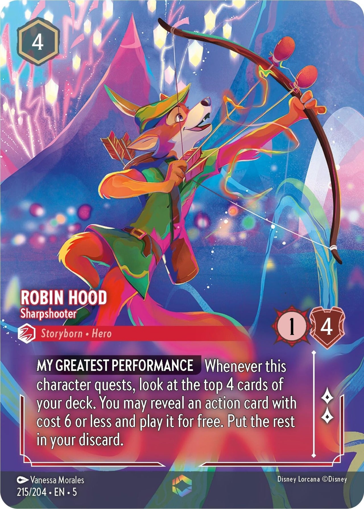 Ravensburger Robin Hood - Sharpshooter (Enchanted) (215/204) (Shimmering Skies) by LAB7 Malta, Europe