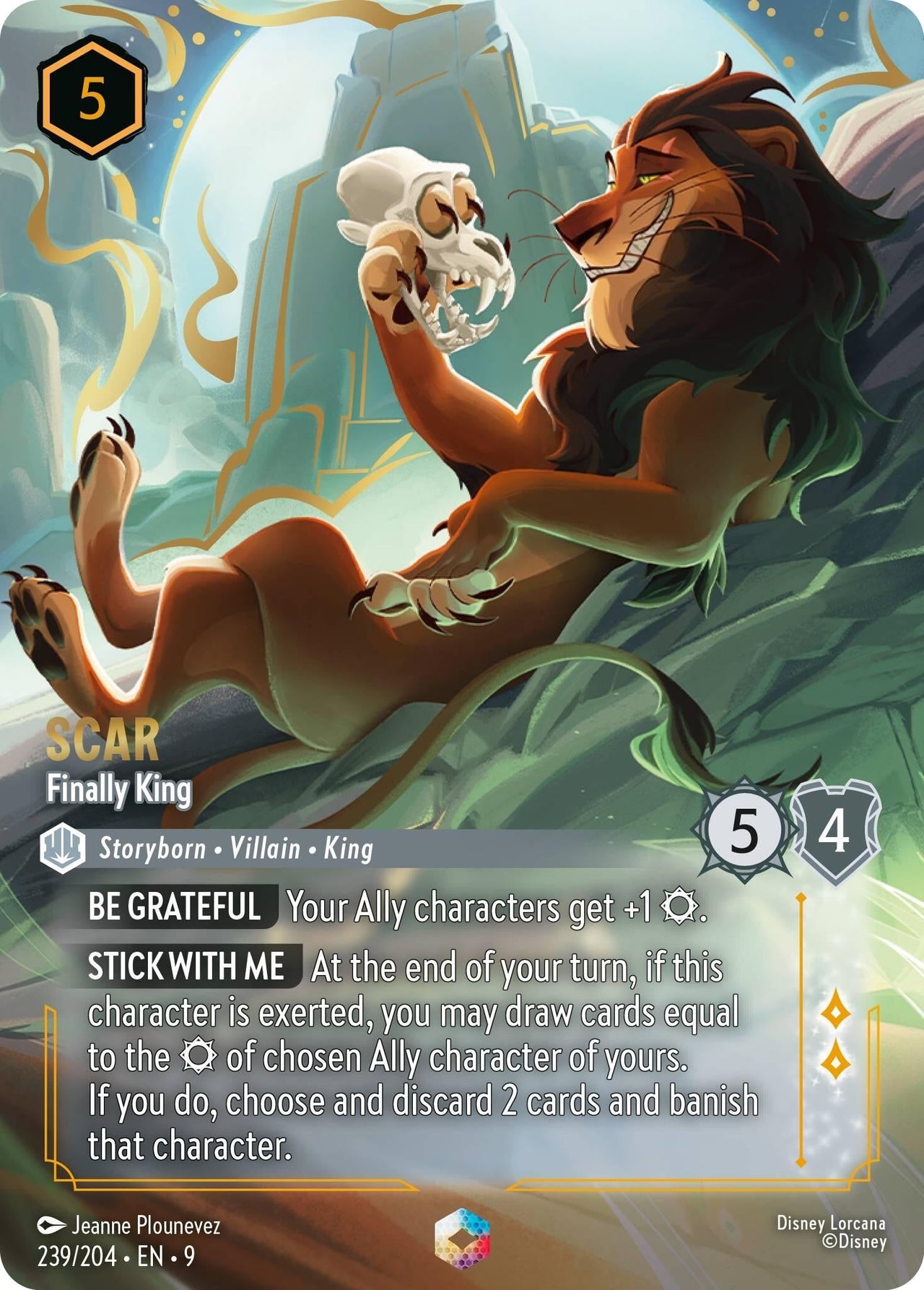 Ravensburger Scar - Finally King (Enchanted) (239/204) (Fabled) by LAB7 Malta, Europe