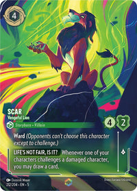 Ravensburger Scar - Vengeful Lion (Enchanted) (212/204) (Shimmering Skies) by LAB7 Malta, Europe