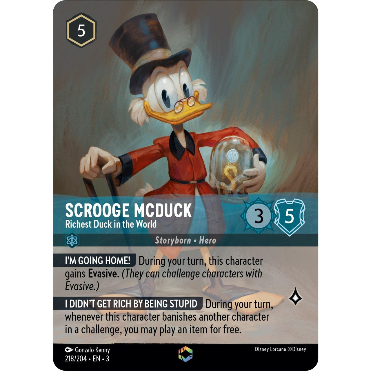 Ravensburger Scrooge McDuck - Richest Duck in the World (Enchanted) (218/204) (Into the Inklands) by LAB7 Malta, Europe