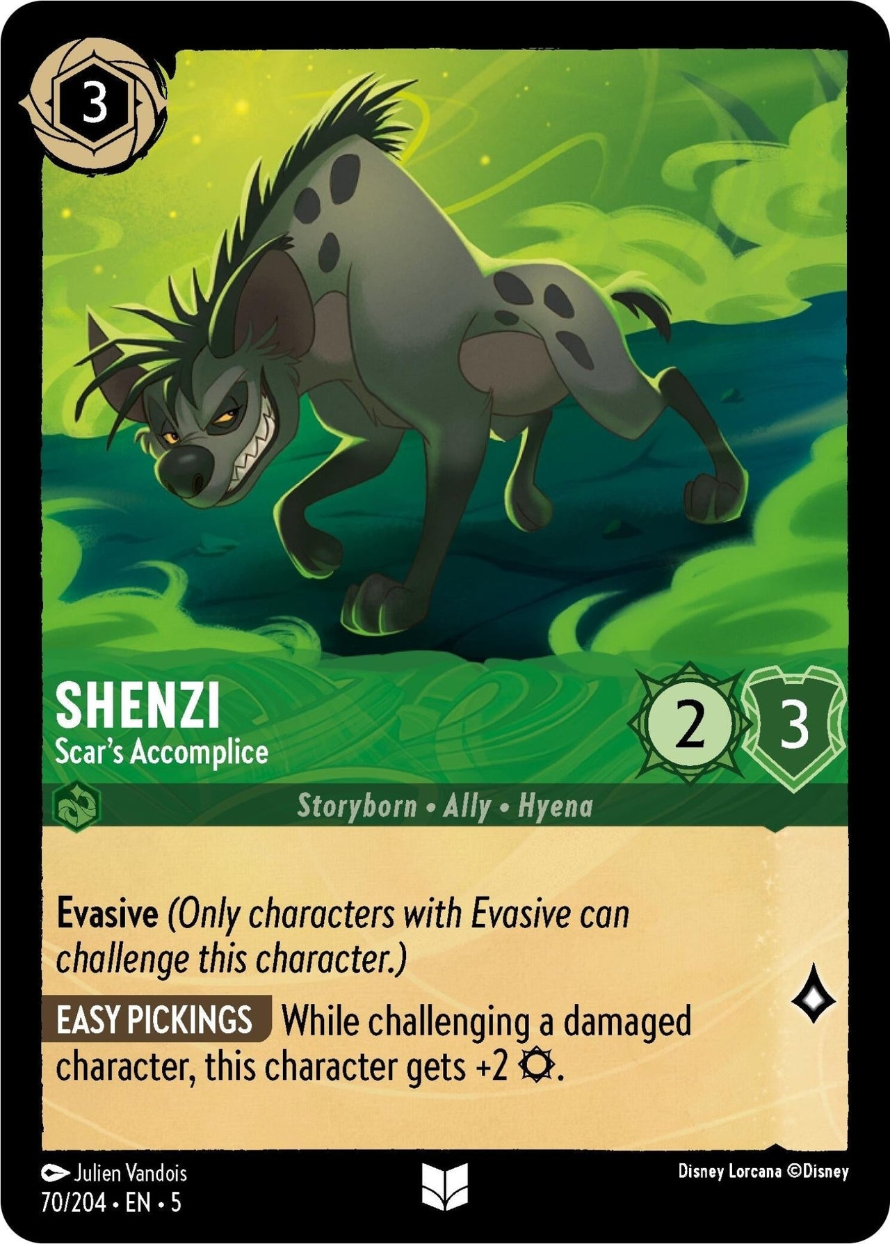Ravensburger Shenzi - Scar's Accomplice (70/204) (Shimmering Skies) by LAB7 Malta, Europe