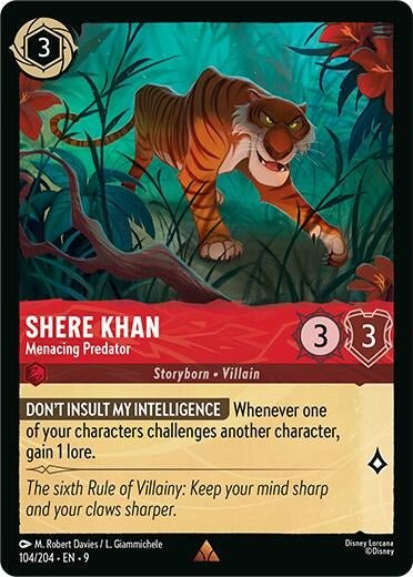 Ravensburger Shere Khan - Menacing Predator (104/204) (Fabled) by LAB7 Malta, Europe