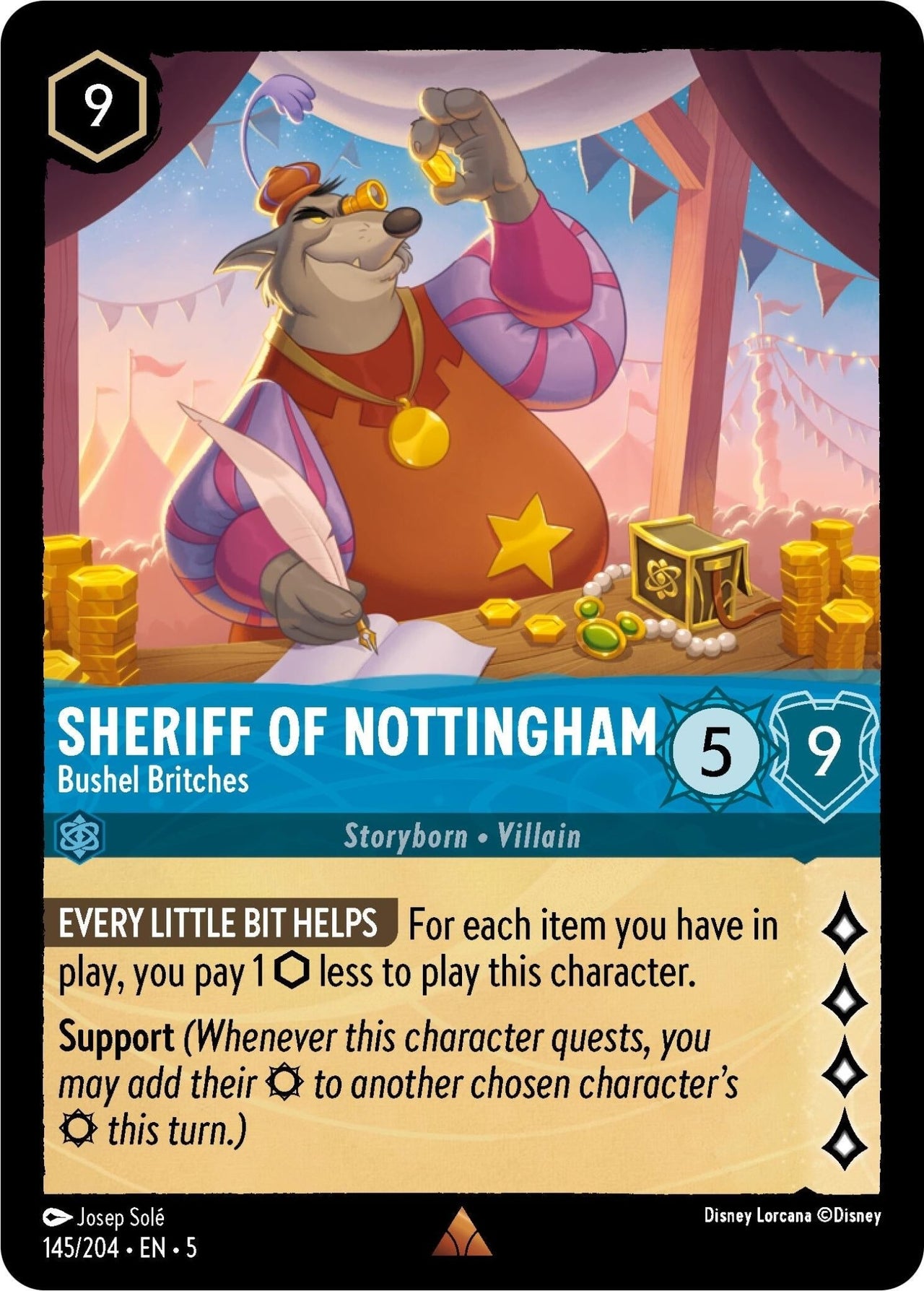 Ravensburger Sheriff of Nottingham - Bushel Britches (145/204) (Shimmering Skies) by LAB7 Malta, Europe