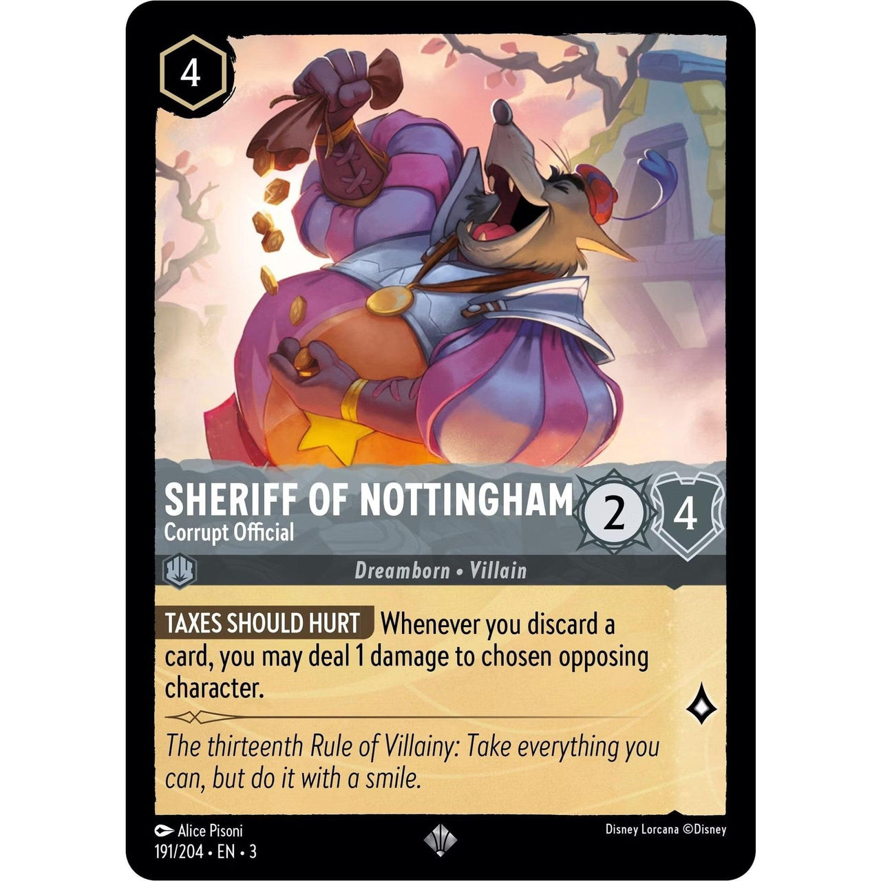 Ravensburger Sheriff of Nottingham - Corrupt Official (191/204) (Into the Inklands) by LAB7 Malta, Europe