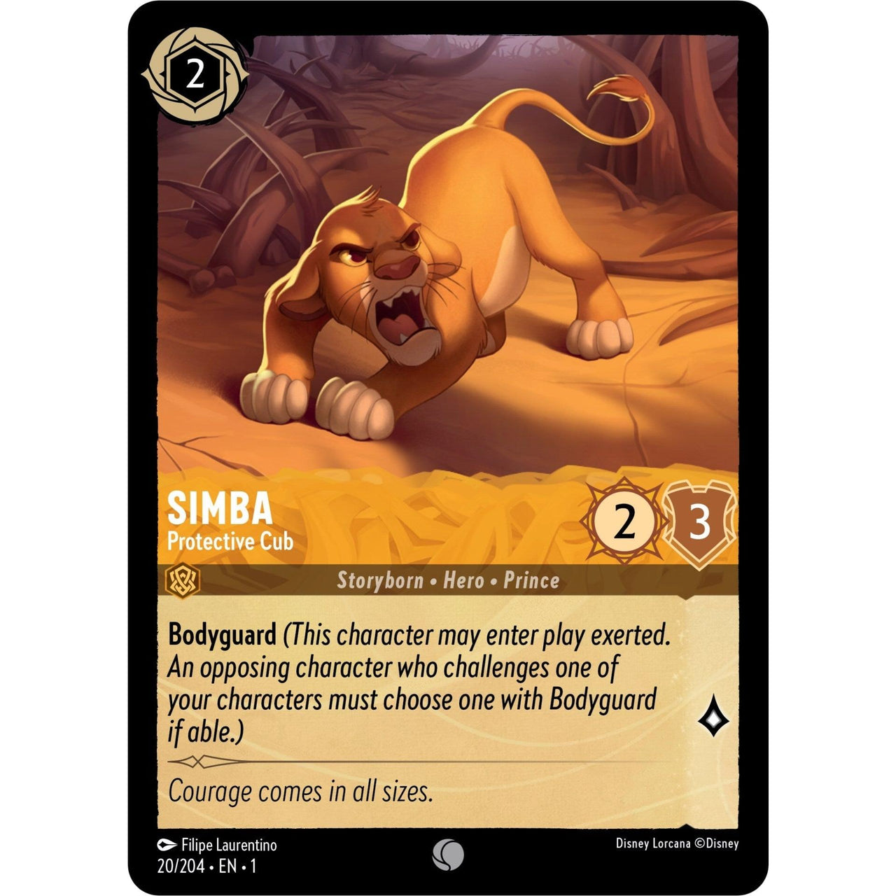 Ravensburger Simba - Protective Cub (20/204) (The First Chapter) by LAB7 Malta, Europe