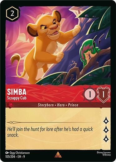 Ravensburger Simba - Scrappy Cub (105/204) (Fabled) by LAB7 Malta, Europe