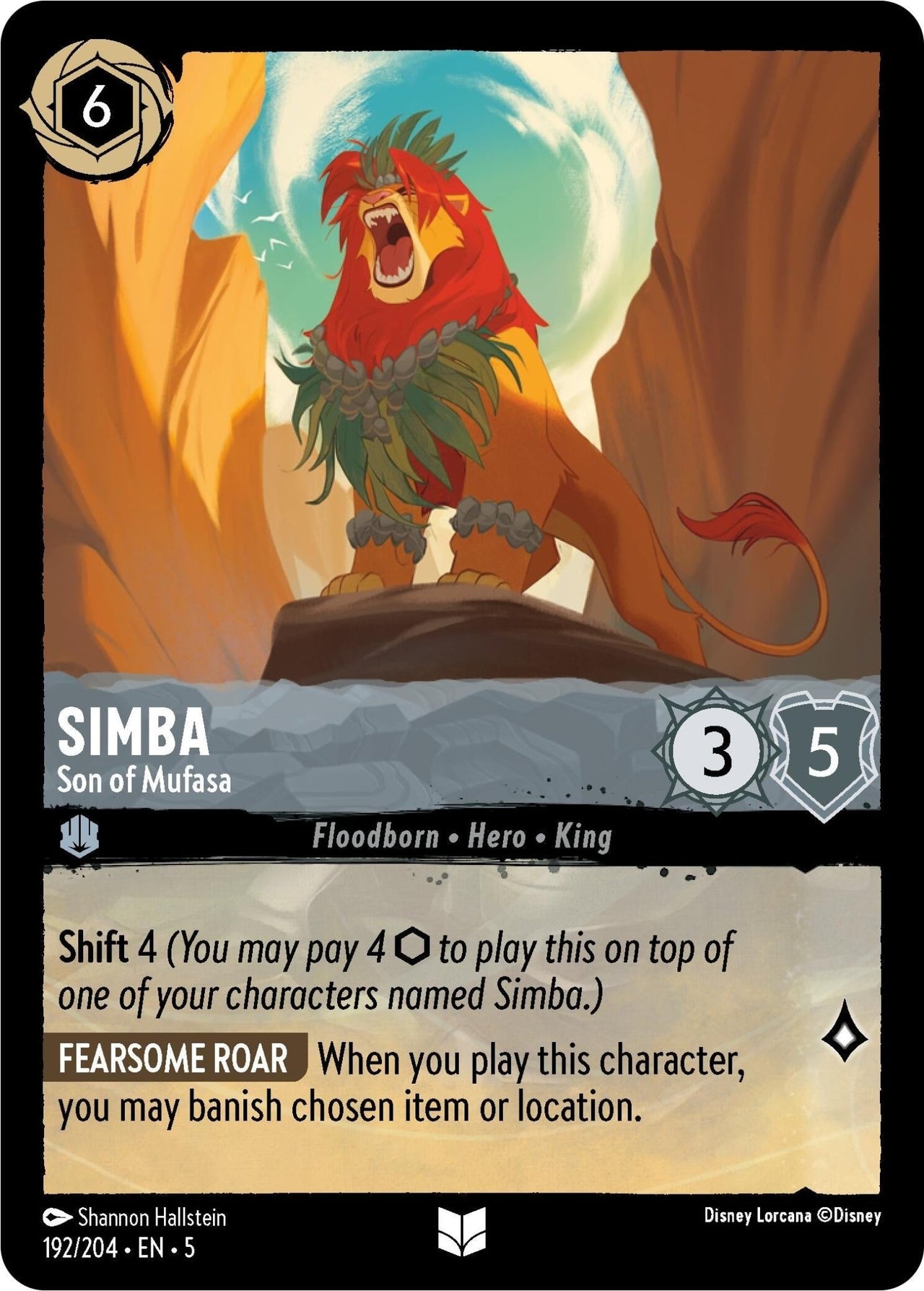 Ravensburger Simba - Son of Mufasa (192/204) (Shimmering Skies) by LAB7 Malta, Europe
