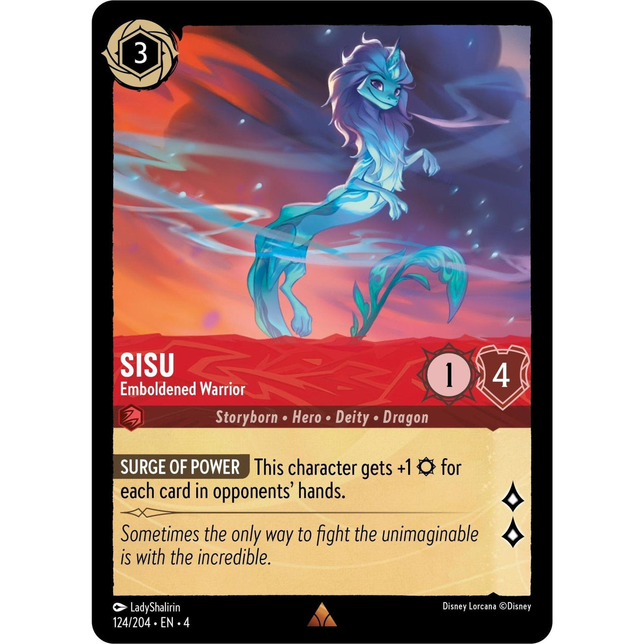 Ravensburger Sisu - Emboldened Warrior (124/204) (Ursula's Return) by LAB7 Malta, Europe