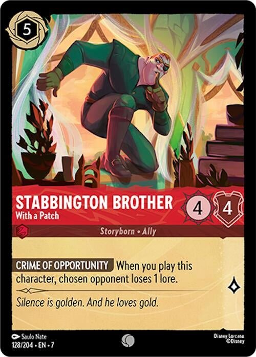 Ravensburger Stabbington Brother - With a Patch (128/204) (Archazia's Island) by LAB7 Malta, Europe