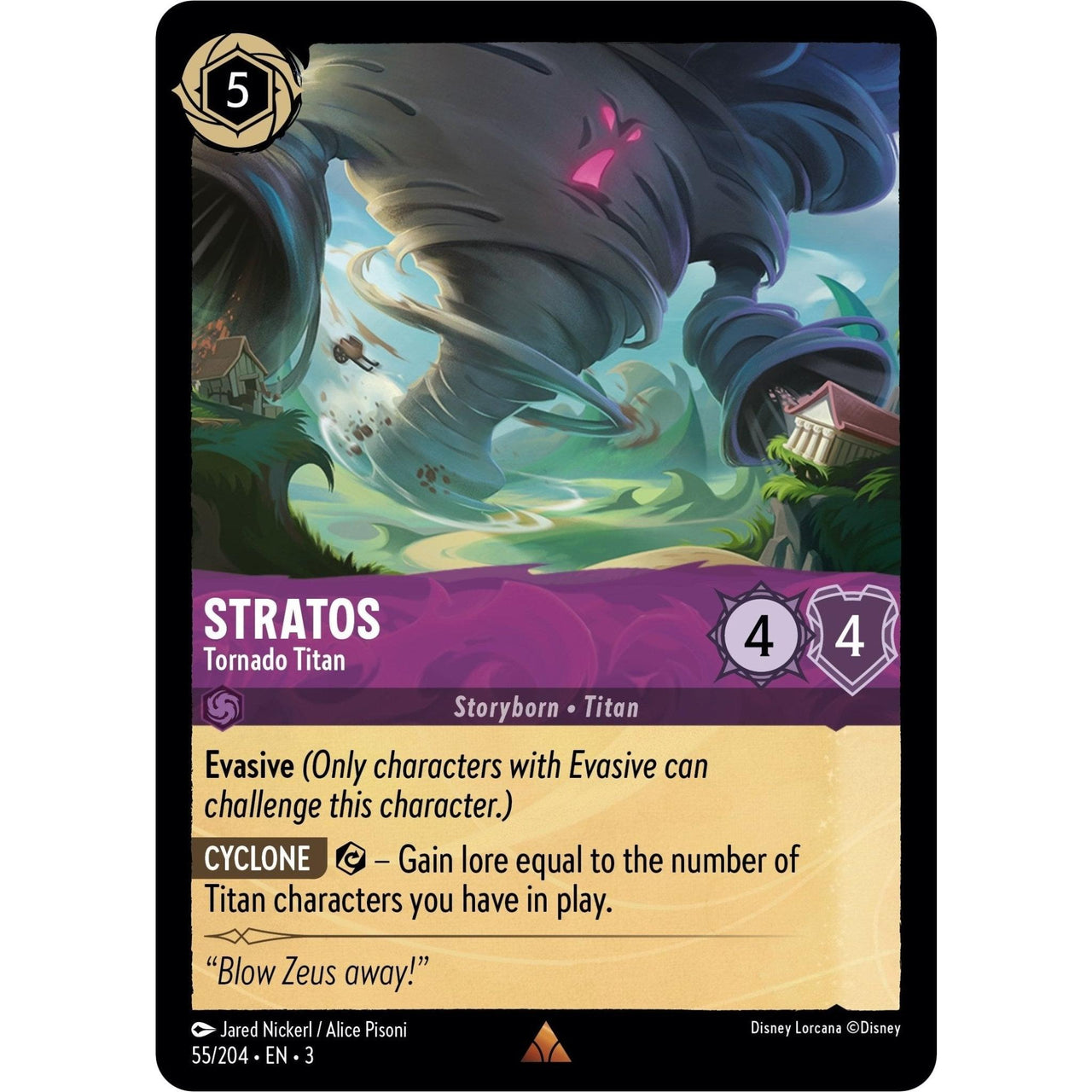 Ravensburger Stratos - Tornado Titan (55/204) (Into the Inklands) by LAB7 Malta, Europe