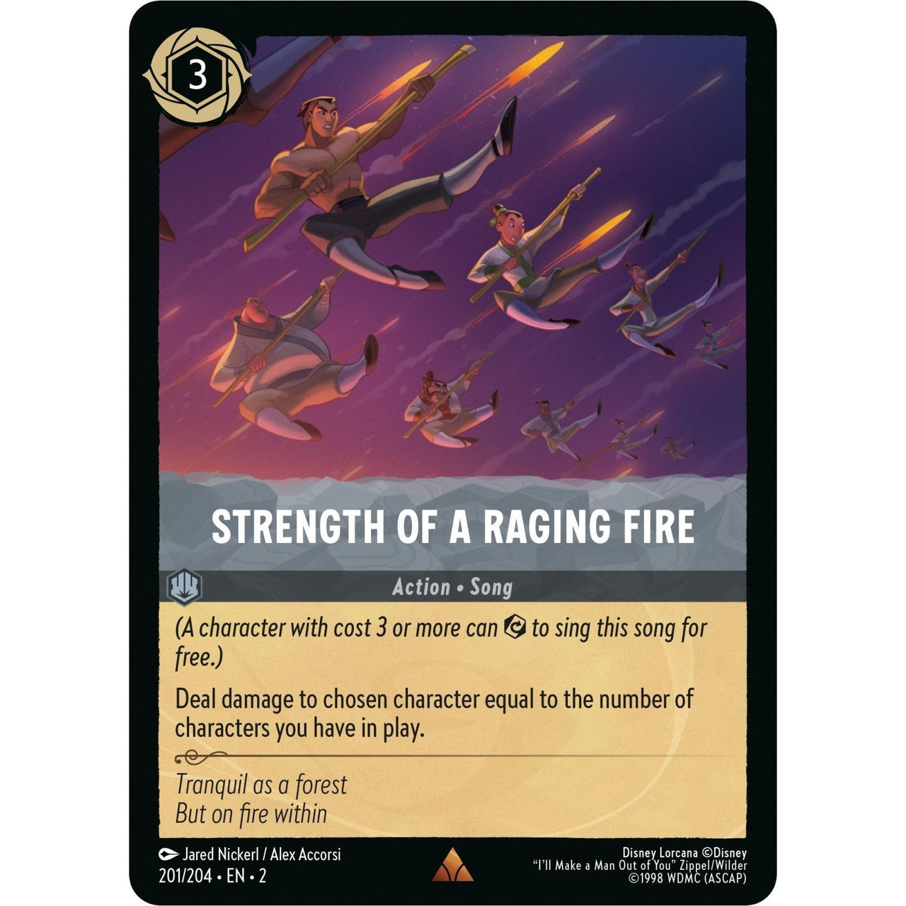 Ravensburger Strength of a Raging Fire (201/204) (Rise of the Floodborn) by LAB7 Malta, Europe