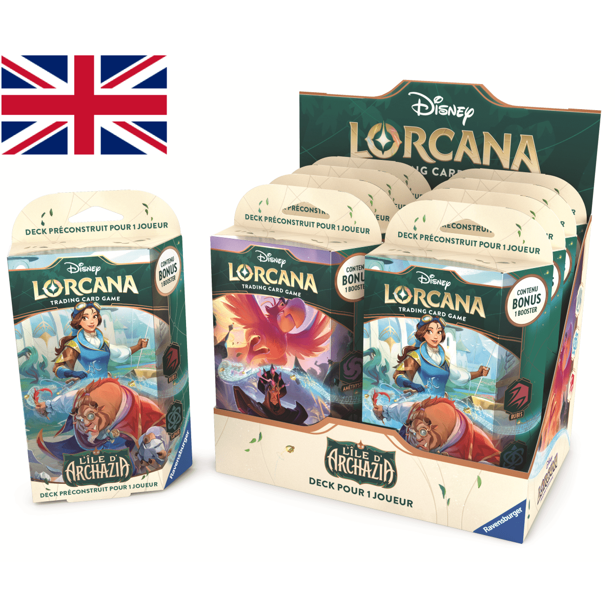 Ravensburger Disney Lorcana TCG Archazia's Island Starter Deck Display by LAB7 Malta, Europe