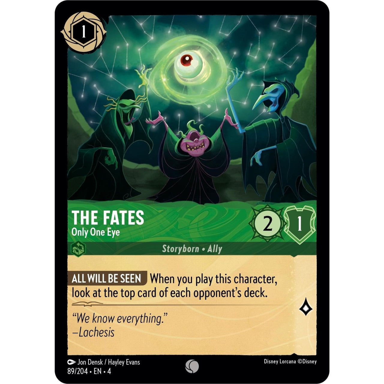 Ravensburger The Fates - Only One Eye (89/204) (Ursula's Return) by LAB7 Malta, Europe