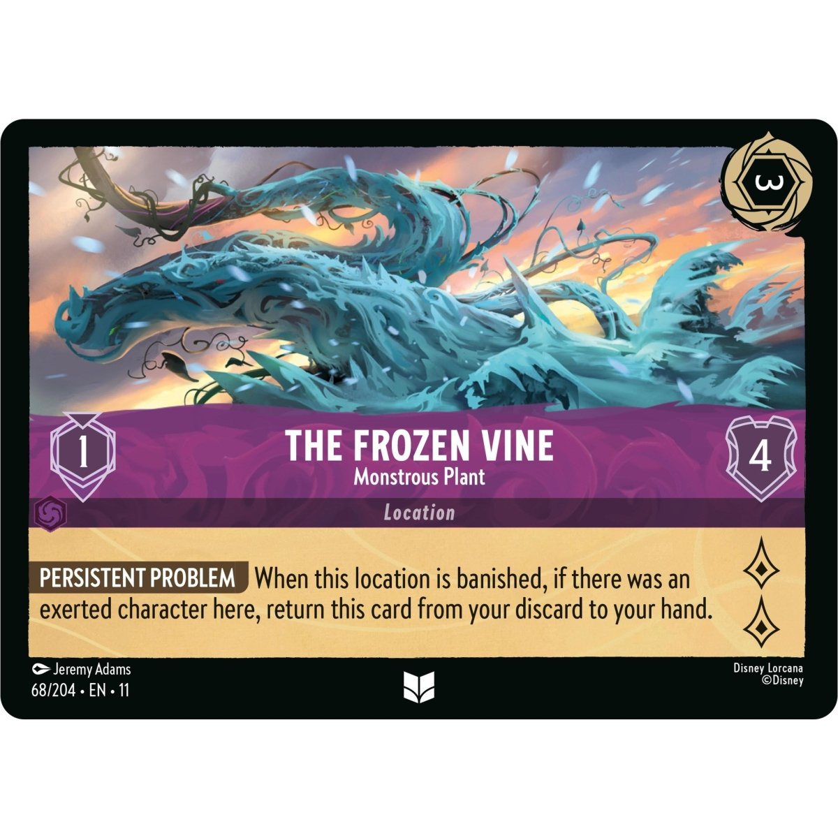 Disney Lorcana The Frozen Vine - Monstrous Plant (68/204) by LAB7 Malta, Europe
