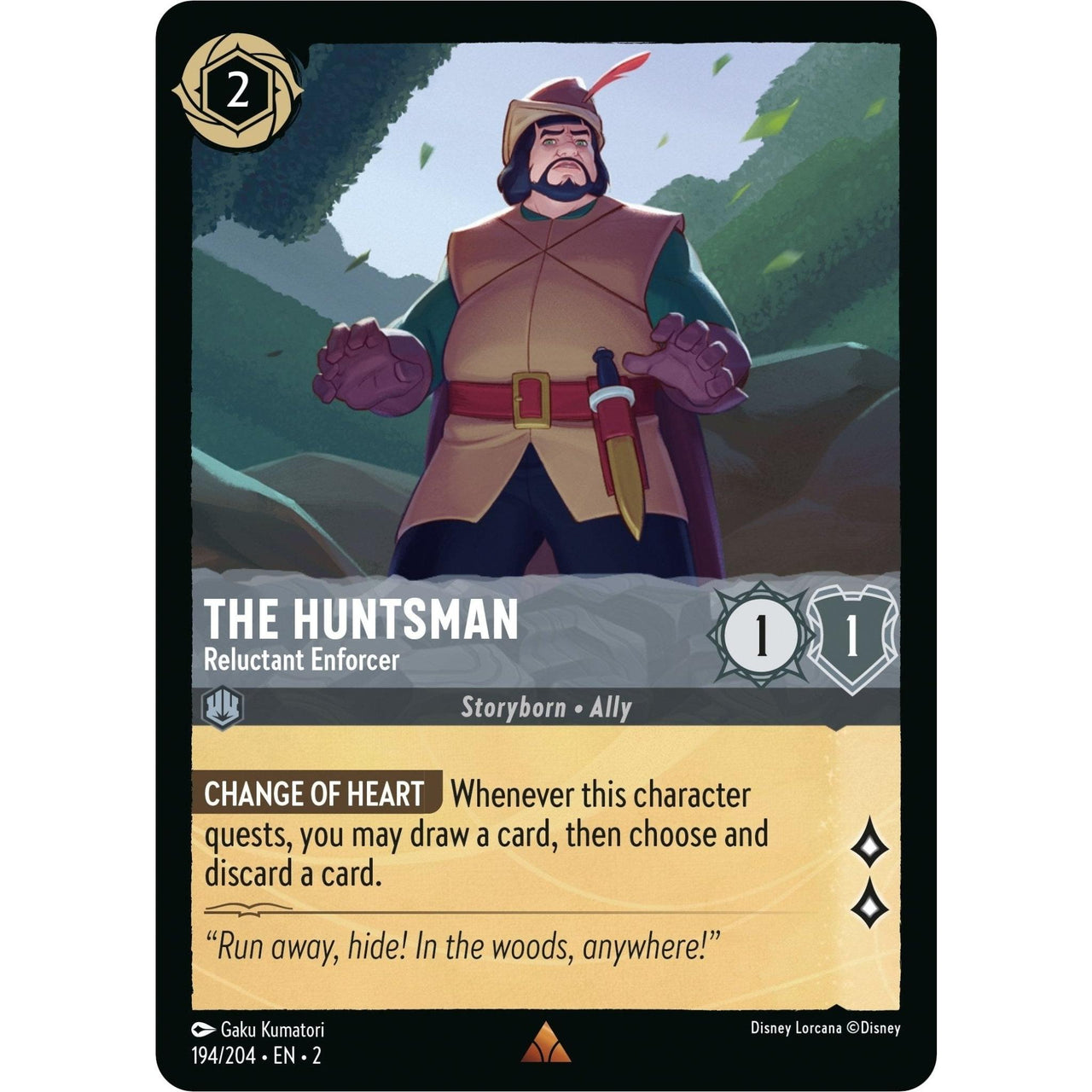 Ravensburger The Huntsman - Reluctant Enforcer (194/204) (Rise of the Floodborn) by LAB7 Malta, Europe