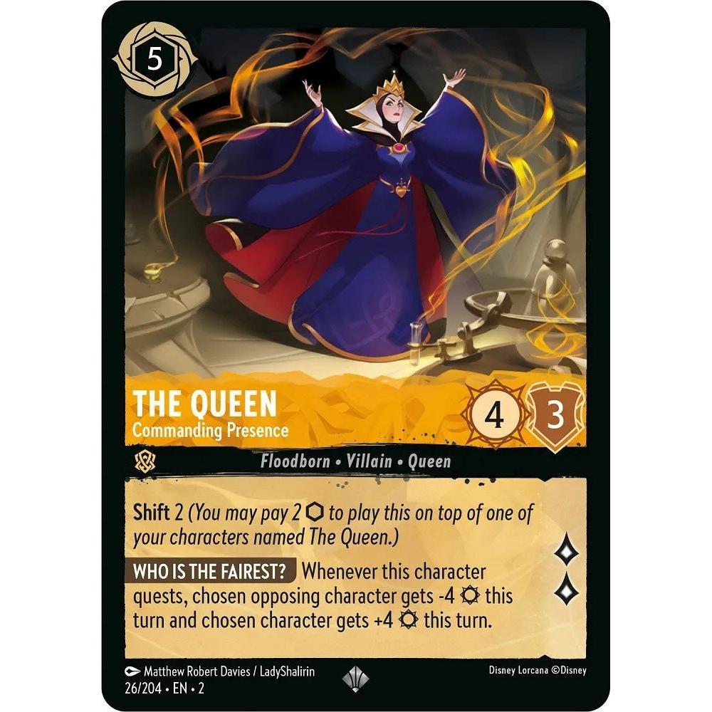 Ravensburger The Queen - Commanding Presence (26/204) (Rise of the Floodborn) by LAB7 Malta, Europe