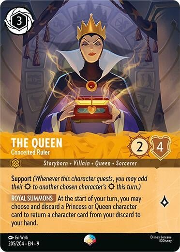 Ravensburger The Queen - Conceited Ruler (Epic) (205/204) (Fabled) by LAB7 Malta, Europe