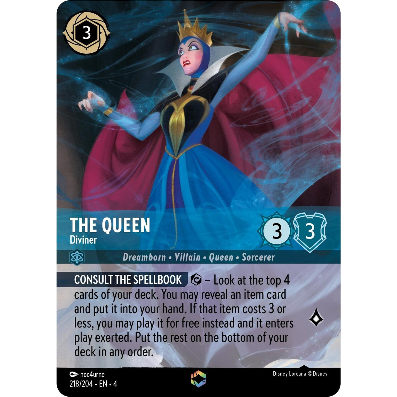 Ravensburger The Queen - Diviner (Enchanted) (218/204) (Ursula's Return) by LAB7 Malta, Europe