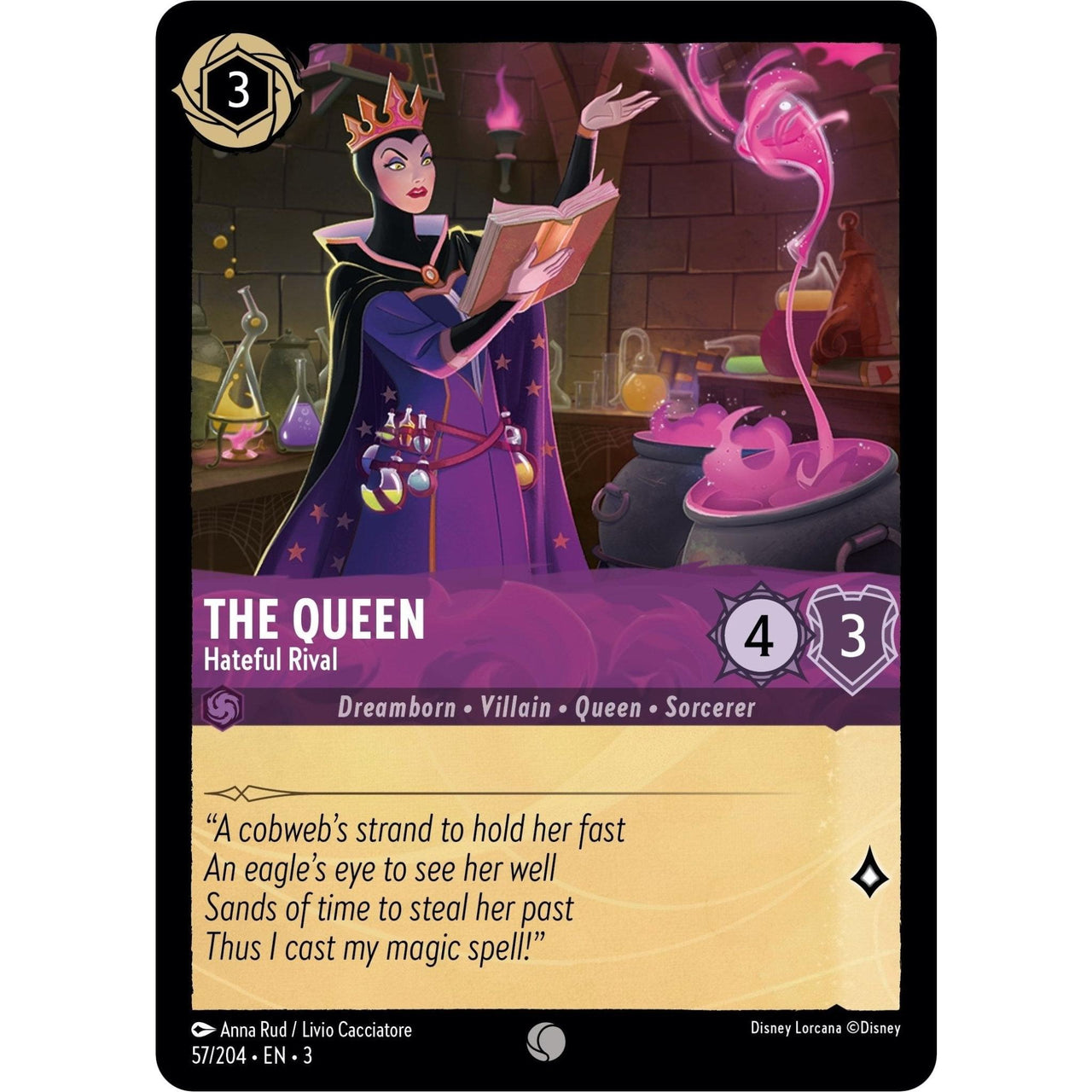 Ravensburger The Queen - Hateful Rival (57/204) (Into the Inklands) by LAB7 Malta, Europe
