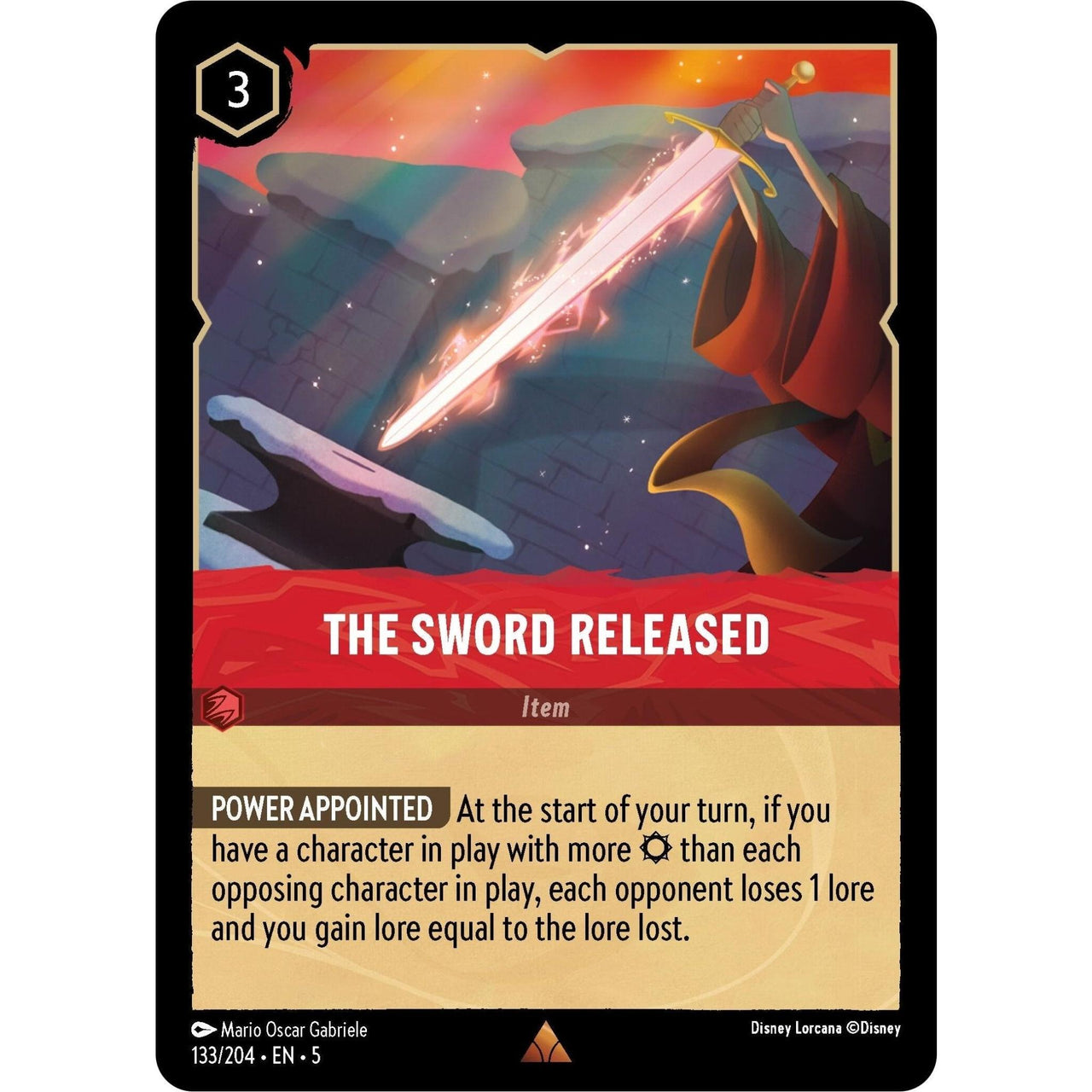 Ravensburger The Sword Released (133/204) (Shimmering Skies) by LAB7 Malta, Europe