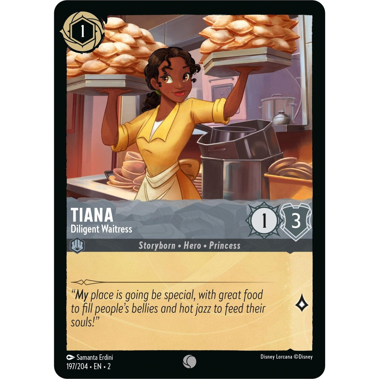 Ravensburger Tiana - Diligent Waitress (197/204) (Rise of the Floodborn) by LAB7 Malta, Europe
