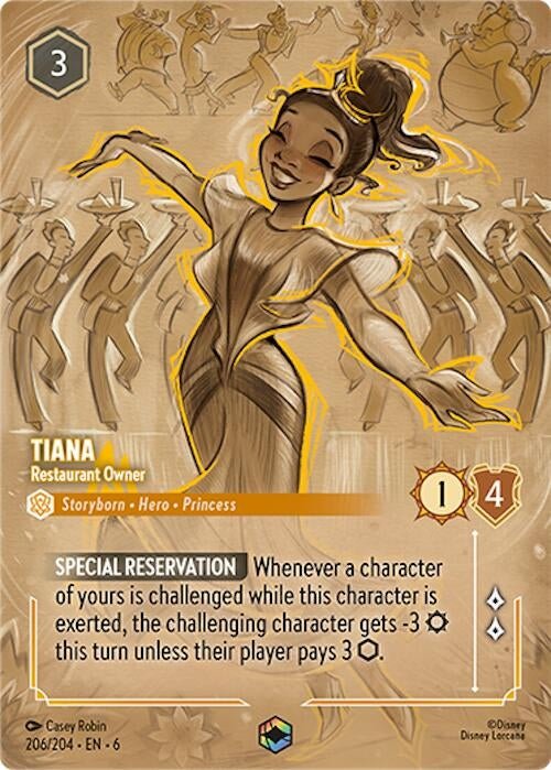 Ravensburger Tiana - Restaurant Owner (Enchanted) (206/204) (Azurite Sea) by LAB7 Malta, Europe