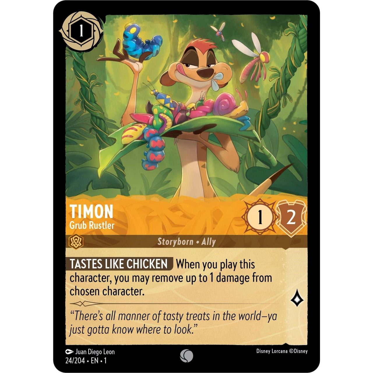Ravensburger Timon - Grub Rustler (24/204) (The First Chapter) by LAB7 Malta, Europe