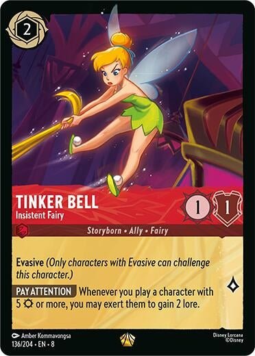Ravensburger Tinker Bell - Insistent Fairy (136/204) (Reign of Jafar) by LAB7 Malta, Europe
