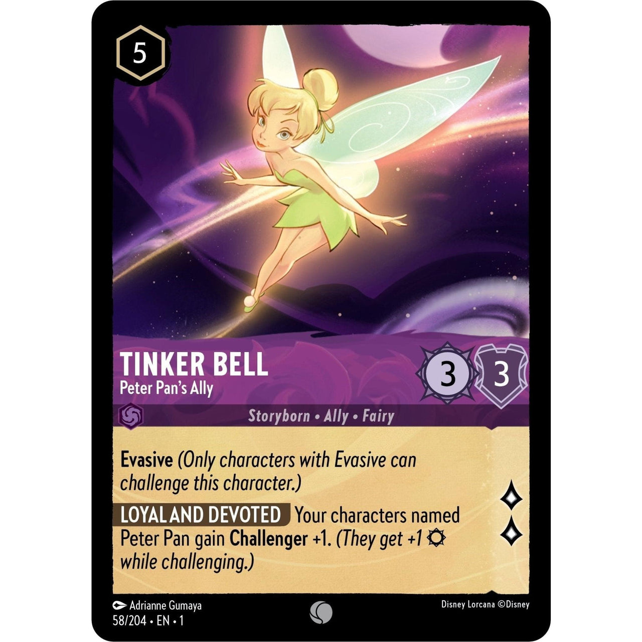 Ravensburger Tinker Bell - Peter Pan's Ally (58/204) (The First Chapter) by LAB7 Malta, Europe