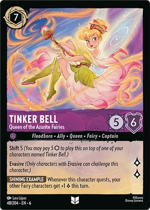 Ravensburger Tinker Bell - Queen of the Azurite Fairies (48/204) (Azurite Sea) by LAB7 Malta, Europe