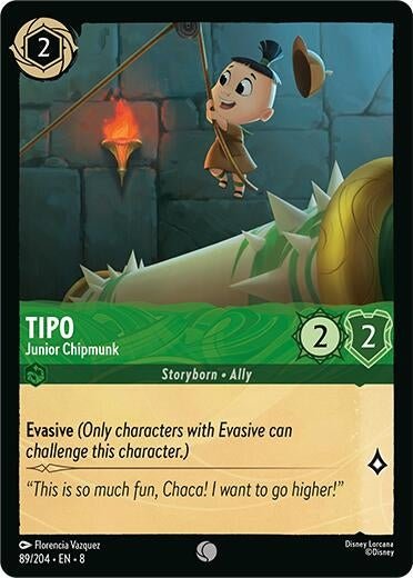 Ravensburger Tipo - Junior Chipmunk (89/204) (Reign of Jafar) by LAB7 Malta, Europe