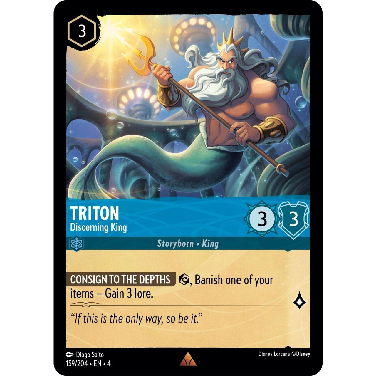 Ravensburger Triton - Discerning King (159/204) (Ursula's Return) by LAB7 Malta, Europe