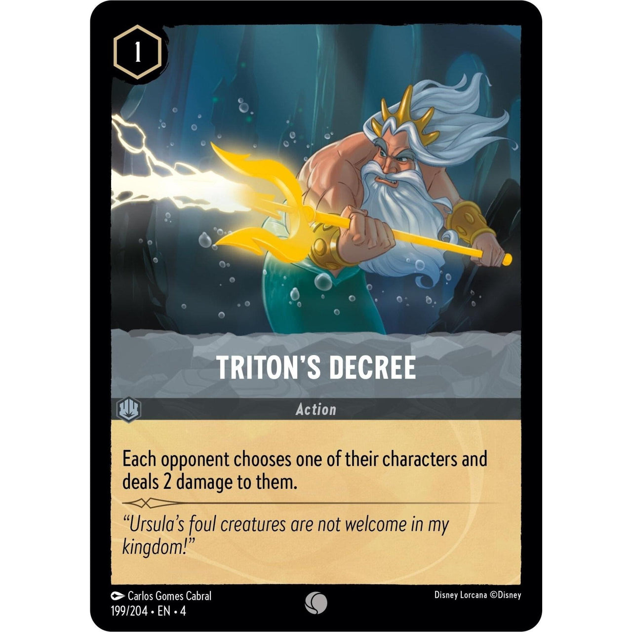Ravensburger Triton's Decree (199/204) (Ursula's Return) by LAB7 Malta, Europe