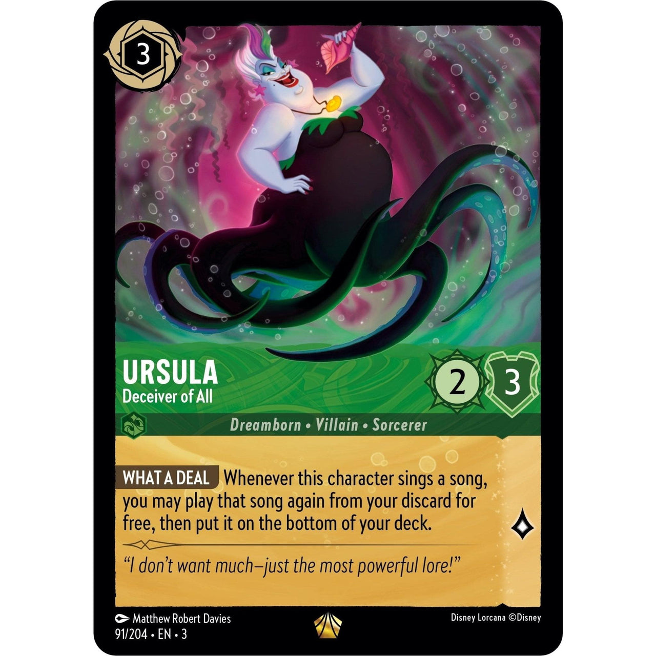 Ravensburger Ursula - Deceiver of All (91/204) (Into the Inklands) by LAB7 Malta, Europe