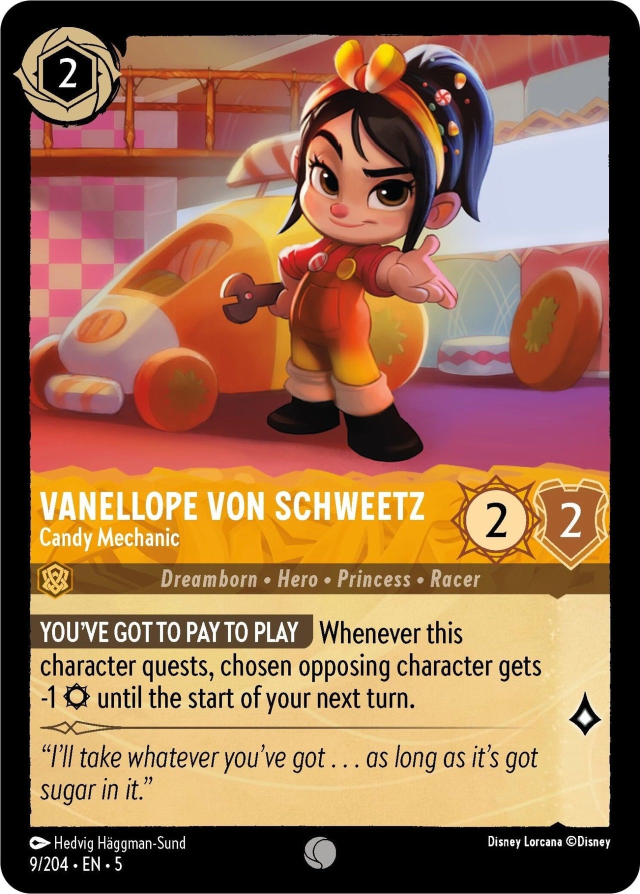 Ravensburger Vanellope von Schweetz - Candy Mechanic (9/204) (Shimmering Skies) by LAB7 Malta, Europe