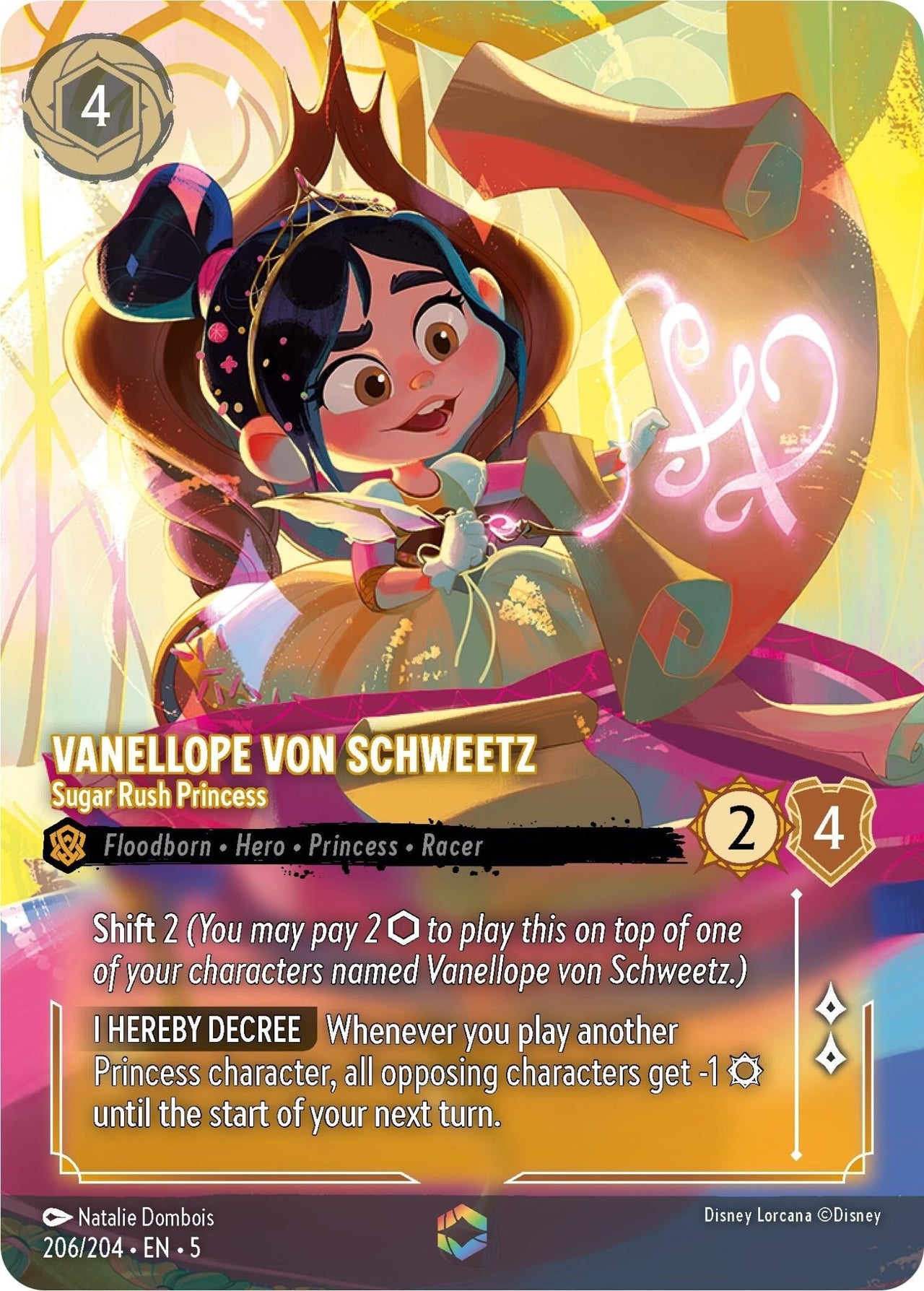Ravensburger Vanellope von Schweetz - Sugar Rush Princess (Enchanted) (206/204) (Shimmering Skies) by LAB7 Malta, Europe