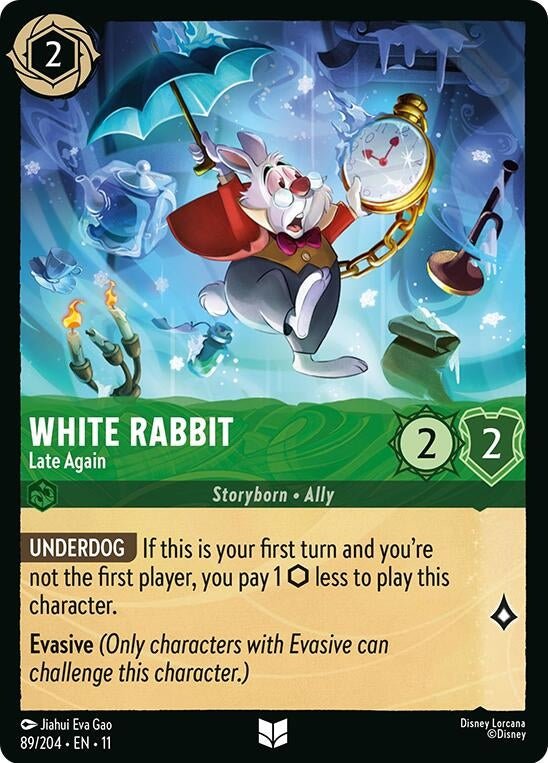 Disney Lorcana White Rabbit - Late Again (89/204) by LAB7 Malta, Europe