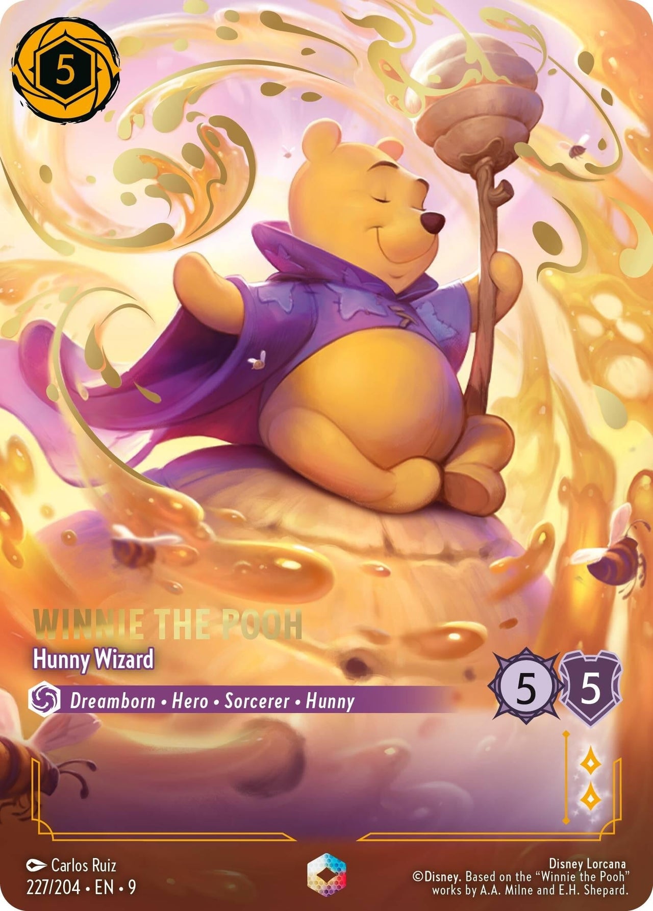 Ravensburger Winnie the Pooh - Hunny Wizard (Enchanted) (227/204) (Fabled) by LAB7 Malta, Europe