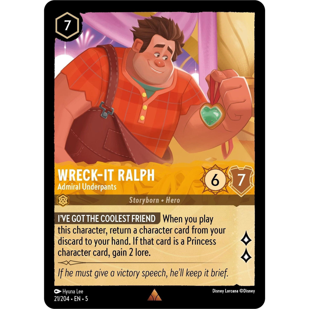 Ravensburger Wreck - It Ralph - Admiral Underpants (21/204) (Shimmering Skies) by LAB7 Malta, Europe