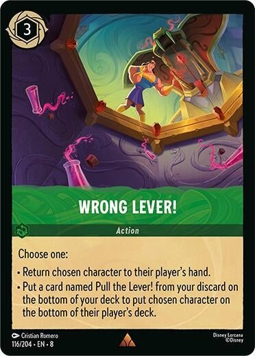 Ravensburger Wrong Lever! (116/204) (Reign of Jafar) by LAB7 Malta, Europe