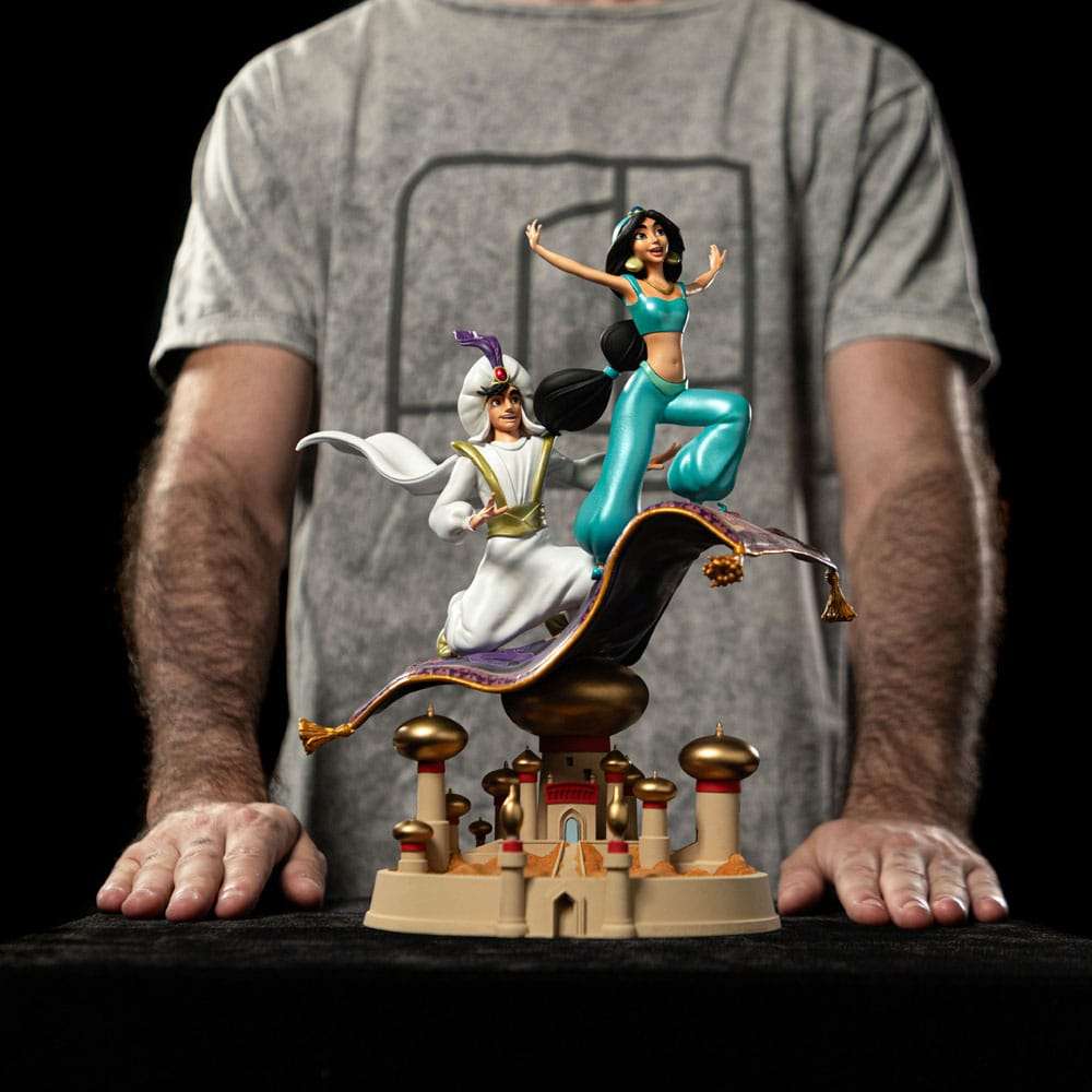 Iron Studios Disney Scale Statue 1/10 Aladdin and Yasmine 30 cm by LAB7 Malta, Europe