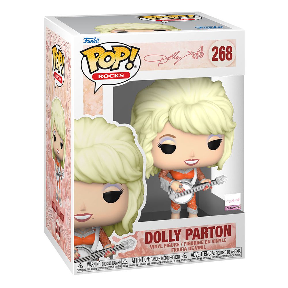 Funko Funko POP! Rocks Dolly Parton 268 – Iconic Vinyl Figure by LAB7 Malta, Europe