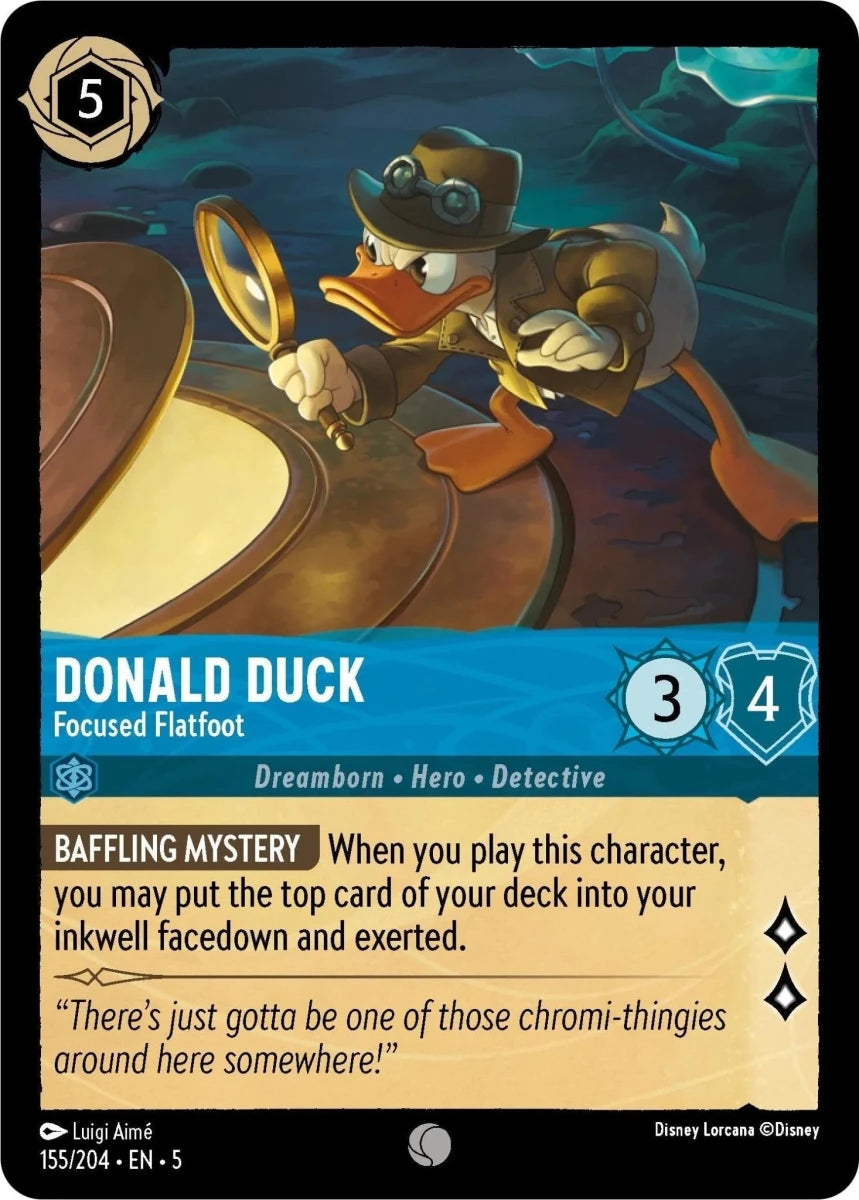 Donald Duck - Focused Flatfoot (155/204) (Shimmering Skies) in Malta | LAB7