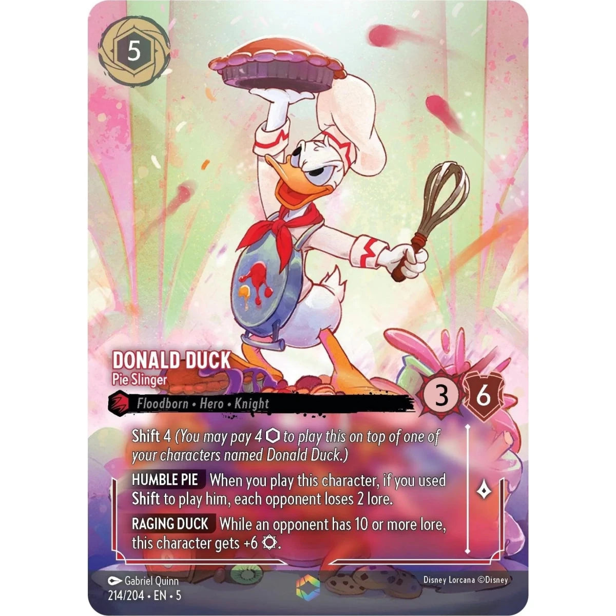 Donald Duck - Pie Slinger (Enchanted) (214/204) (Shimmering Skies) in Malta | LAB7