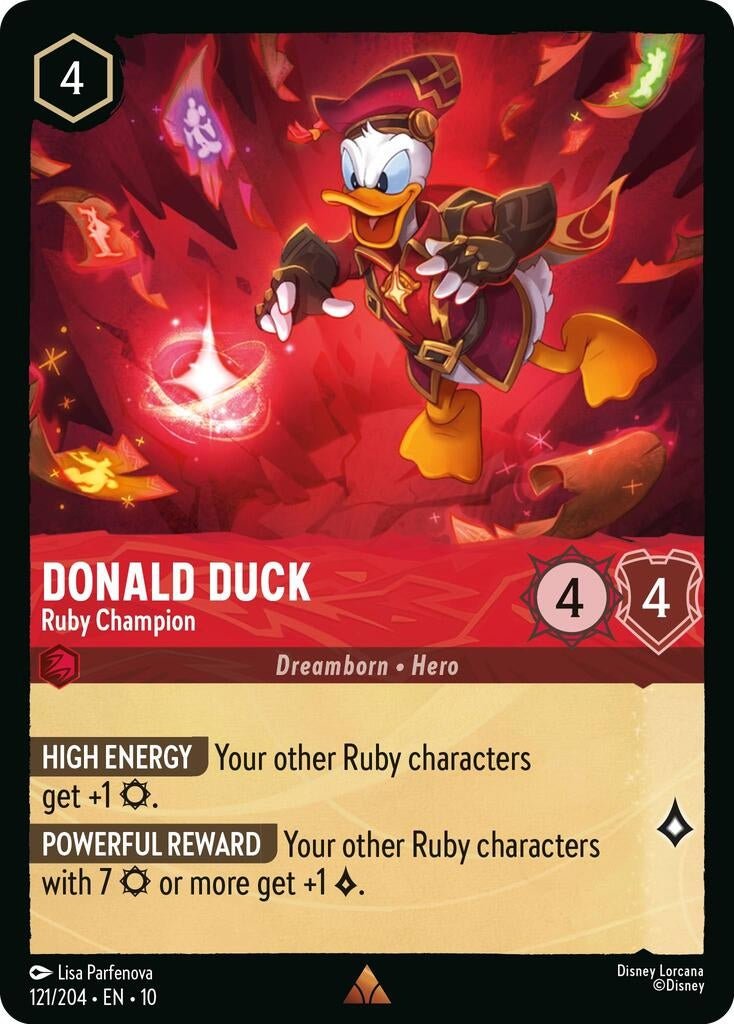 Donald Duck - Ruby Champion (121/204) (Whispers in the Well) in Malta | LAB7
