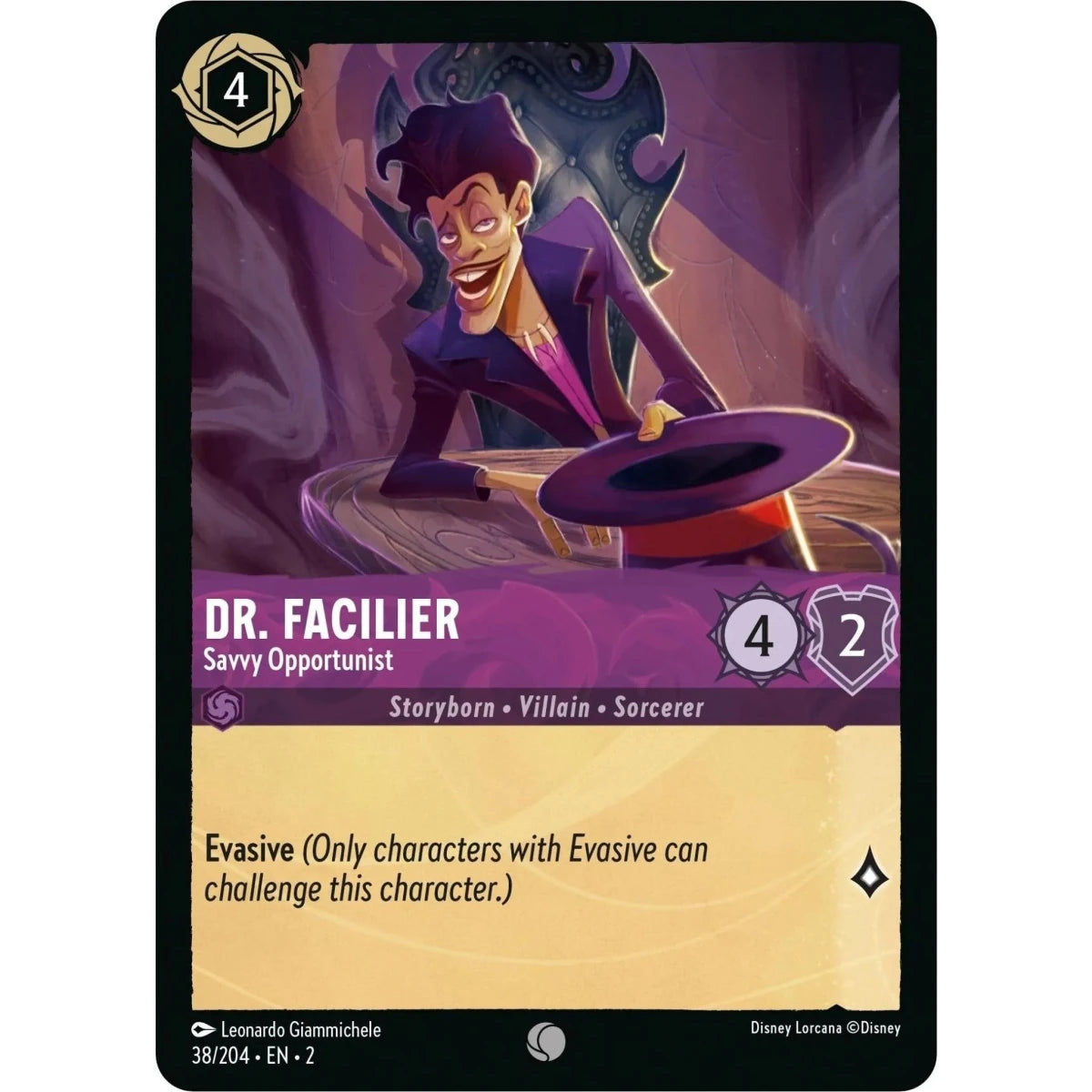 Dr. Facilier - Savvy Opportunist (38/204) (Rise of the Floodborn) in Malta | LAB7